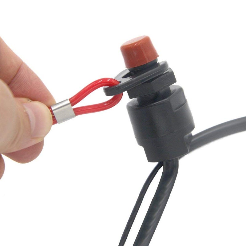 ZOOKOTO Universal Boat Outboard Engine Motor Lanyard Kill Urgent Stop Switch & 2 pcs Safety Tether Lanyard for Yamaha/Tohatsu/Honda Outboard Motors ATV Boat Bike - Image 4